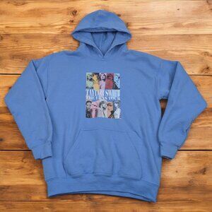 Taylor Swift Blue Graphic Hoodie Sweatshirt